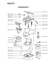 Схема №1 KM406555/5CA с изображением Крышечка для электрокофемашины Krups MS-622020