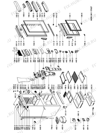 Схема №1 ARZ 576/G с изображением Дверь для холодильника Whirlpool 481241618611
