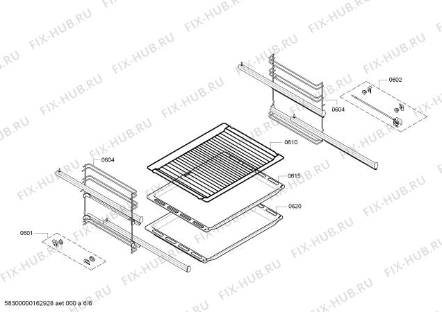 Взрыв-схема плиты (духовки) Bosch HBA63S251S Bosch - Схема узла 06