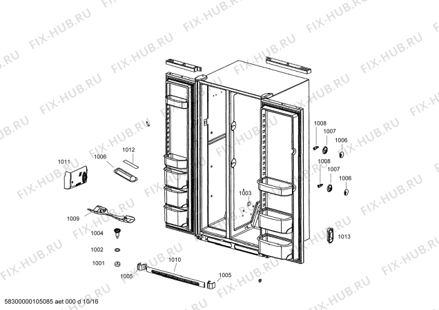 Схема №15 SK535263 с изображением Шарнирная пластина для холодильной камеры Bosch 00604477