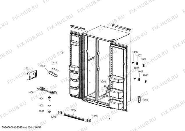 Схема №15 SK535263 с изображением Решетка для холодильника Bosch 00433919