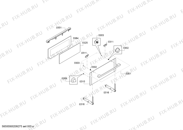 Схема №9 U1ACE5HN0B с изображением Панель управления для плиты (духовки) Bosch 11025818
