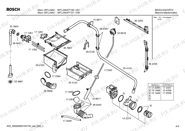 Схема №4 WFL2462FF Maxx WFL 2462 с изображением Панель управления для стиралки Bosch 00438438