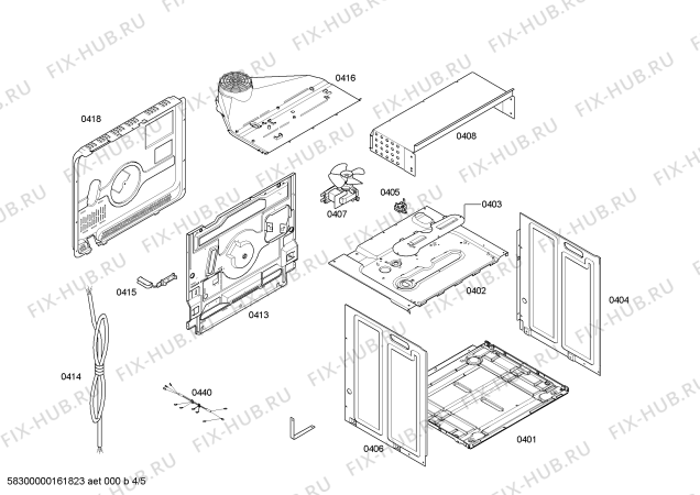 Взрыв-схема плиты (духовки) Bosch HBG41R450E H.BO.NP.L2D.IN.GLASS.B4/.X.ME_TI// - Схема узла 04