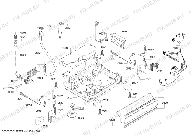 Схема №6 BM4224EG BM4224EG A+ с изображением Панель управления для посудомоечной машины Bosch 00791659