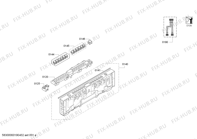 Схема №7 SR656X00TD, Exclusiv, Made in Germany с изображением Силовой модуль запрограммированный для электропосудомоечной машины Siemens 12020811