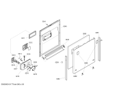 Схема №5 SE55M677GB с изображением Передняя панель для электропосудомоечной машины Siemens 00665051