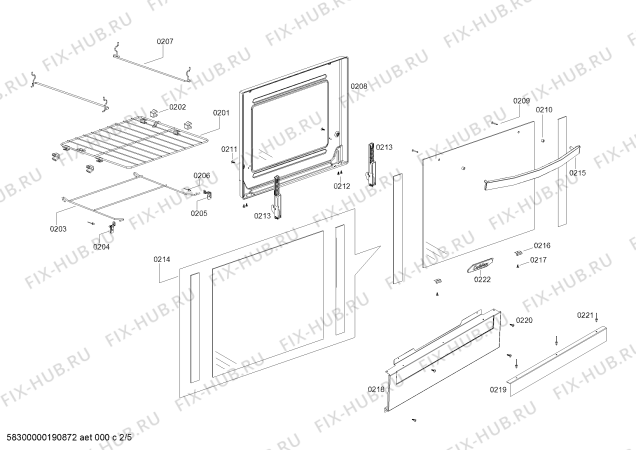 Схема №4 FP107K14SC COCINA CX650 BLANCA с изображением Декоративная панель для плиты (духовки) Bosch 00637611