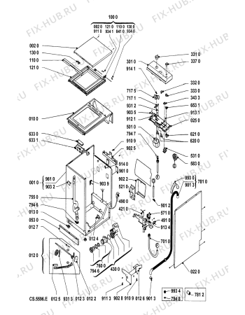 Схема №2 T 820 с изображением Декоративная панель для стиральной машины Whirlpool 481945319571