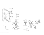 Схема №4 SPI53M15EU с изображением Передняя панель для посудомойки Bosch 00746360