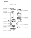 Схема №1 CM340811/9Q0 с изображением Болт (винт) для кофеварки (кофемашины) Tefal FS-9100017775