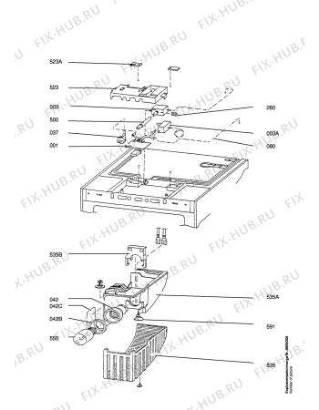 Взрыв-схема холодильника Aeg BLOMBERG KE51980 - Схема узла Refrigerator electrical equipment