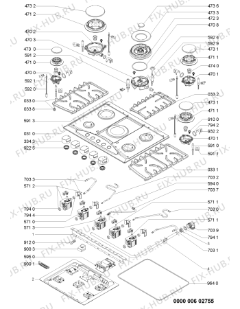 Схема №1 LPR 973 с изображением Втулка для электропечи Whirlpool 480121104007