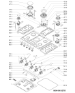 Схема №1 LPR 973 с изображением Клавиша для духового шкафа Whirlpool 480121104008