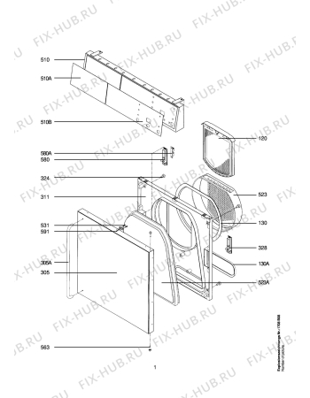 Схема №4 LTHKPROF с изображением Уплотнитель (прокладка) для стиральной машины Aeg 6471209426