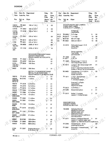 Взрыв-схема телевизора Siemens RS3314 - Схема узла 05