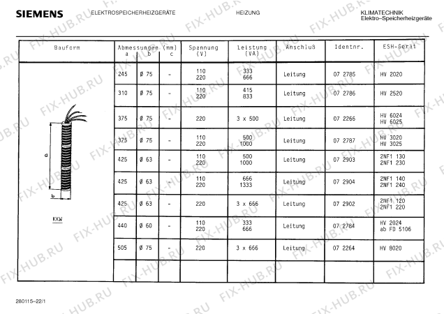 Схема №19 HEIZUNG с изображением Тэн Siemens 00204027