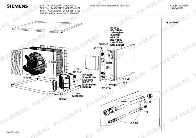 Взрыв-схема сушильной машины Siemens Ag 2NK4335-1 - Схема узла 02