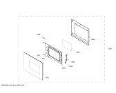 Схема №4 3WG365XIC с изображением Дверь для микроволновки Bosch 00771734
