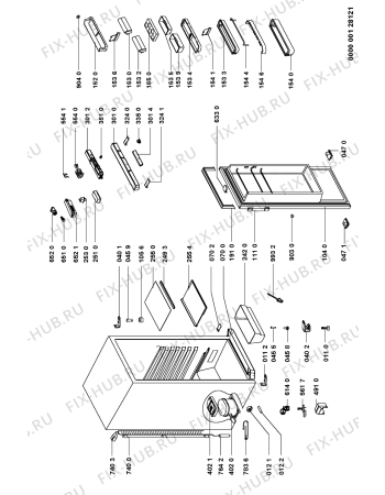 Схема №1 KRVA 3809 с изображением Дверца для холодильной камеры Whirlpool 481231018738