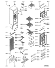 Схема №1 DPO 235/G/BS с изображением Элемент корпуса для холодильника Whirlpool 481945299215