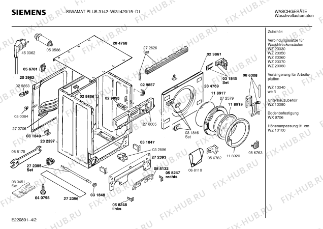 Схема №4 WI31420 SIWAMAT PLUS 3142 с изображением Панель управления для стиралки Siemens 00273650