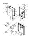 Схема №1 AB2526PEKW с изображением Холдер для холодильника Whirlpool 481240468078