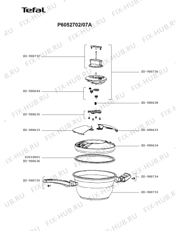 Схема №1 P6052702/07A с изображением Кастрюля для духовки Tefal SS-980734