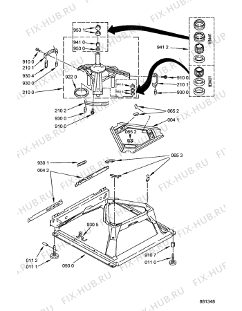 Схема №7 AWM 943 с изображением Диск для стиральной машины Whirlpool 481241318235