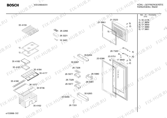 Взрыв-схема холодильника Bosch KSV29640 - Схема узла 02