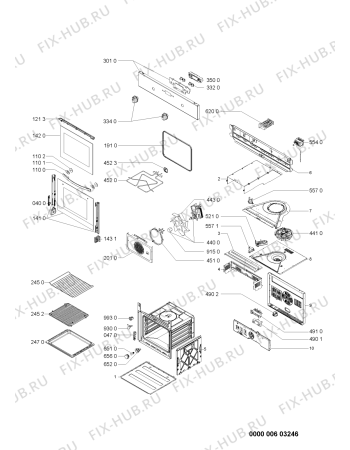 Схема №1 AKP262WH (F091067) с изображением Клавиша для духового шкафа Indesit C00318377