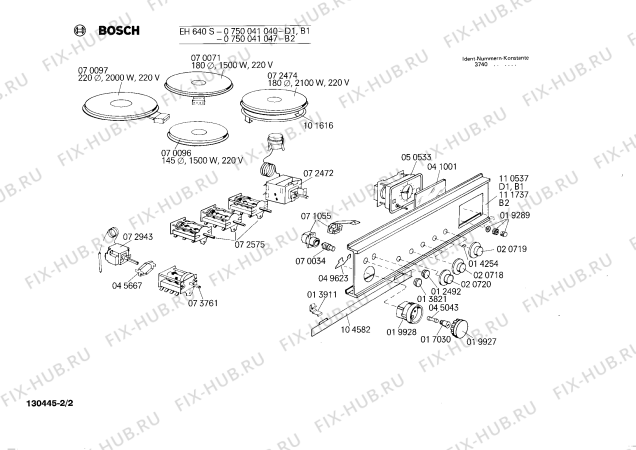 Взрыв-схема плиты (духовки) Bosch 0750041047 EH640S - Схема узла 02