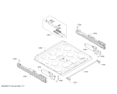 Схема №5 B45C42N3FR с изображением Панель управления для электропечи Bosch 00744872