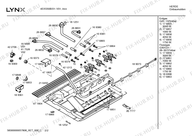 Схема №2 4EIX350B с изображением Ручка конфорки для электропечи Bosch 00422705