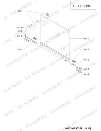 Схема №1 TGW 5465/PT с изображением Шланг для духового шкафа Whirlpool 481010511643