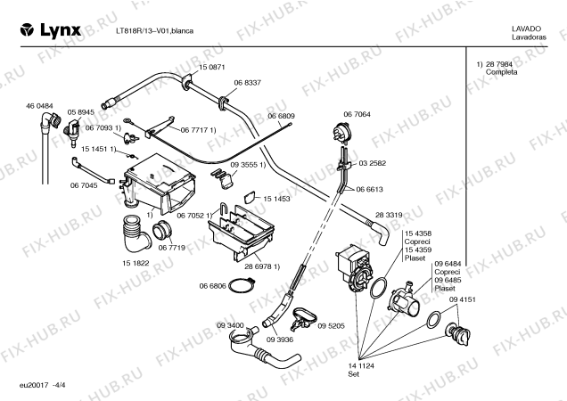 Схема №4 LT818R с изображением Кабель для стиралки Bosch 00297307