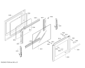 Схема №4 HBA63B222F H.BO.PY.L3D.IN.GLASS.B2a.B.E3_C/// с изображением Внутренняя дверь для духового шкафа Bosch 00771341