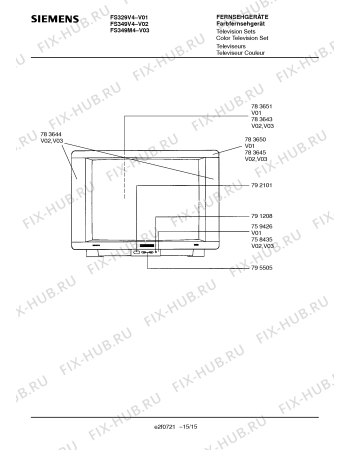 Схема №13 FS329V4 с изображением Защитное сопротивление для жк-телевизора Siemens 00796939
