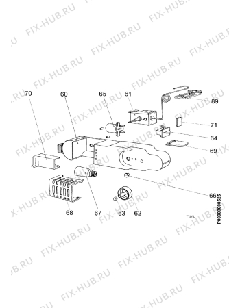 Взрыв-схема холодильника Privileg 070366_4546 - Схема узла Electrical equipment 268