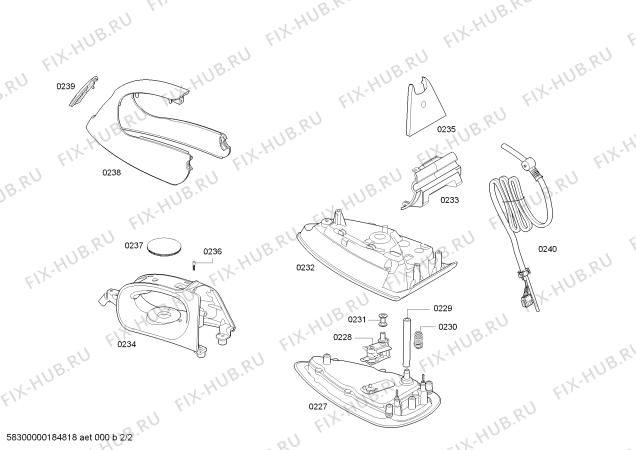 Схема №2 TDS2215 с изображением Инструкция по эксплуатации для электропарогенератора Bosch 00731199