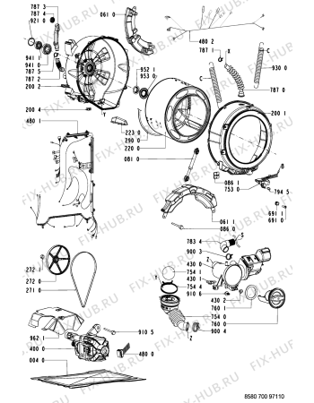 Схема №2 AKP 700 WT/GT с изображением Всякое для стиральной машины Whirlpool 481221478656