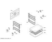 Схема №4 HBN230260E Horno bosch indpnd.multf.negr.reloj ec2 с изображением Передняя часть корпуса для духового шкафа Bosch 00442843