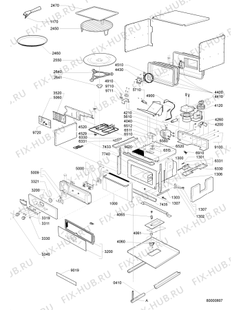Схема №1 AMW 526 IX с изображением Панель управления для микроволновки Whirlpool 480120100026