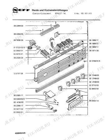 Взрыв-схема плиты (духовки) Neff 195303013 1076.21HS - Схема узла 05