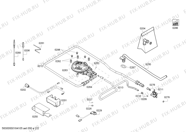 Схема №2 PRA326B70N ENC.PRA326B70N 1W C30F BO IH5 PROFI-LINE с изображением Варочная панель для электропечи Bosch 00681302