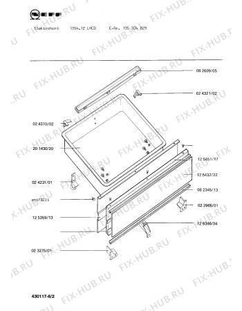 Схема №6 195303707 2394.11FG с изображением Ручка для плиты (духовки) Bosch 00126369
