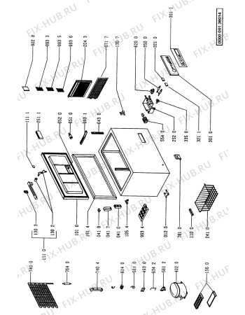 Схема №1 GTM 2534/2 FH с изображением Вложение для холодильника Whirlpool 481945919382