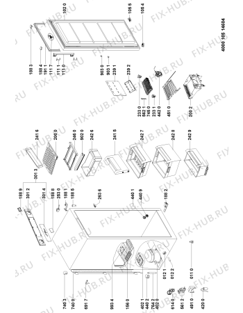 Схема №1 WVE1883 NF IX с изображением Дверца для холодильника Whirlpool 481010496432