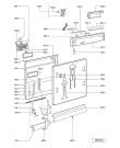 Схема №2 GSXP 7998/1 с изображением Панель для посудомойки Whirlpool 481245372415