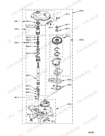 Схема №6 AWM 921 с изображением Декоративная панель для стиральной машины Whirlpool 481944019723